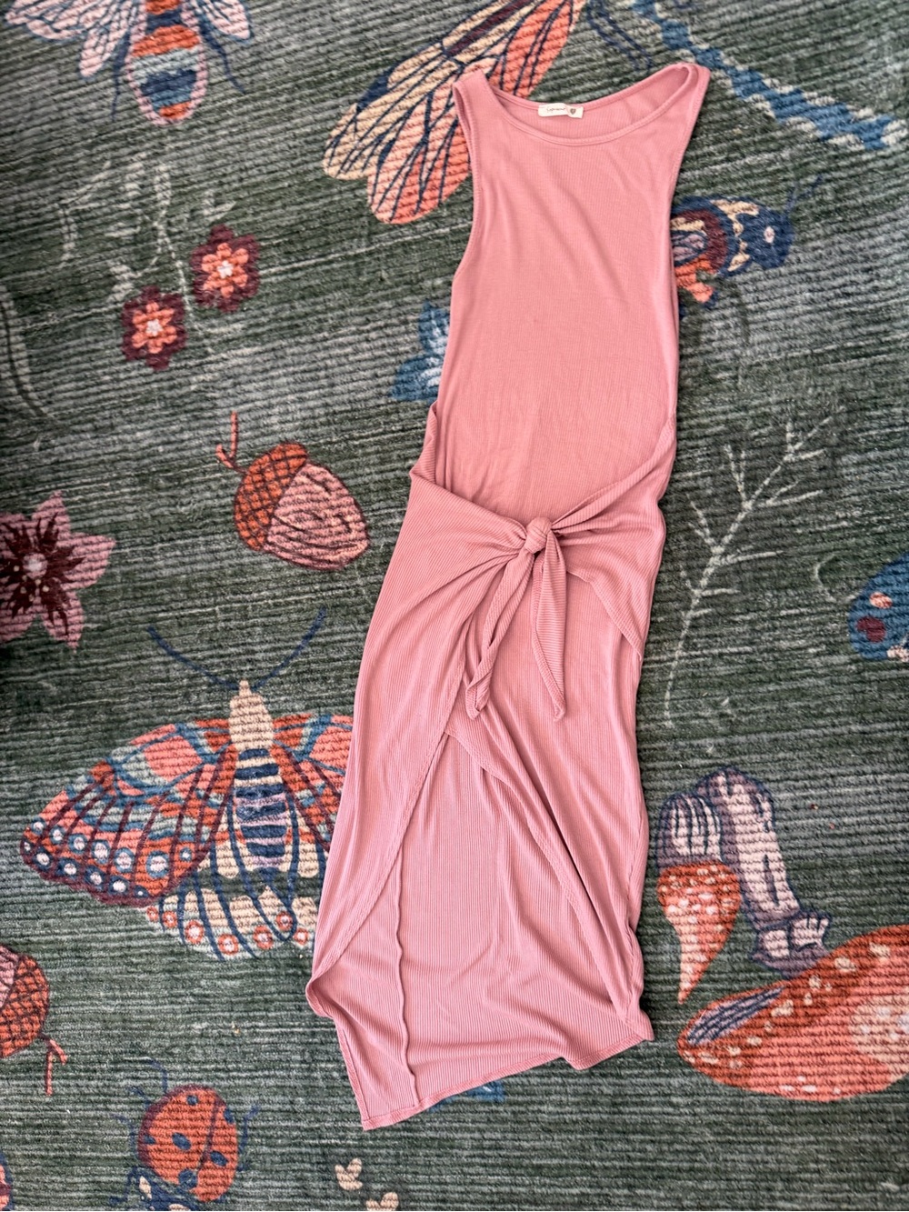Soprano Dusty Rose Ribbed Tank